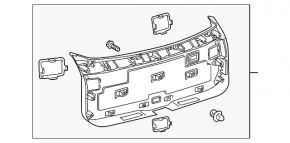 Обшивка двери багажника нижняя Lexus RX350 RX450h 10-12 серая