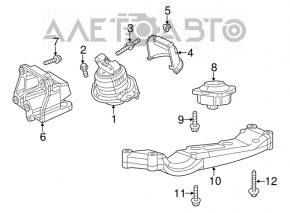 Подушка АКПП Chrysler 300 11-21 AWD