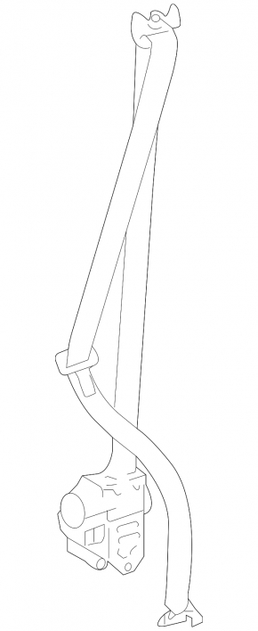 Водительский ремень безопасности Lexus RX350 RX450h 10-12 беж стрельнувший