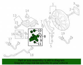Главный тормозной цилиндр Audi A3 8V 15-20 4d