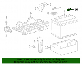 Клемма минусовая АКБ Toyota Rav4 19-25 2.5