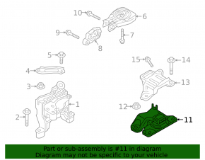 Подушка двигателя левая Mazda 3 19-23 2.5 АКПП