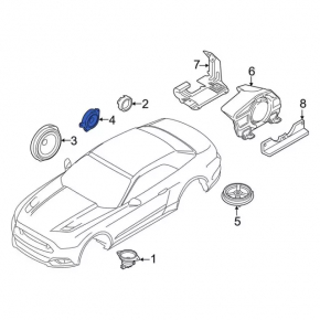 Динамик передней панели центральный Ford Mustang mk6 15-23