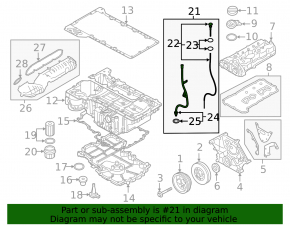 Щуп масляный BMW 5 G30 18-19 4.4T AWD