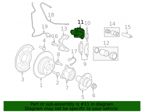 Суппорт в сборе задний левый BMW X5 E70 07-13 3.0