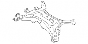 Подрамник задний Infiniti FX35 FX45 03-08