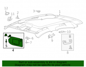 Козырек правый Ford Mustang Mach-E 21-26 черный