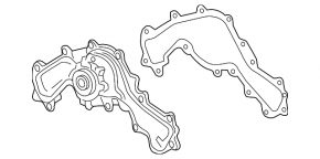 Помпа водяная Chevrolet Camaro 16-23 3,6