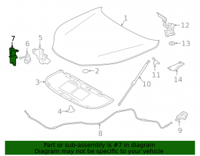 Ручка открытия замка капота подкапотная Lexus NX200t NX300 NX300h 15-21