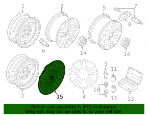 Колпак колесный R16 VW Tiguan 09-18