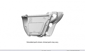 Обшивка арки правая Buick Encore 13-18 черная под сетку