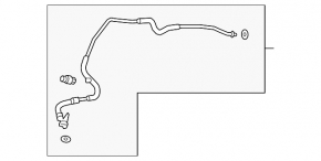 Трубка кондиционера компрессор-печка Mazda 3 19-26 2.5 Japan built