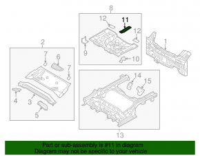 Крепление запасного колеса Hyundai Veloster 12-14