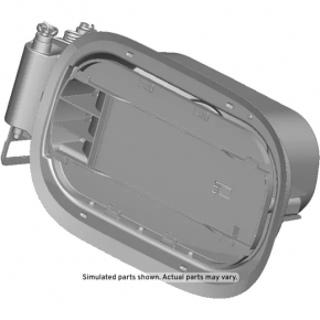 Корпус лючка бензобака GMC Terrain 18-23