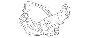 Корпус лючка бензобака GMC Terrain 18-23