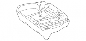 Пенопласт под инструмент Mercedes GLS-class X166 13-19