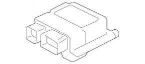 Modulul computerizat SRS airbag pentru airbag-urile de siguranță Jaguar F-Pace X761 17