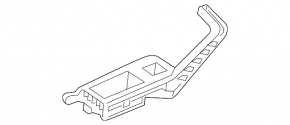 Ornament control ridicare geam spate dreapta pentru Audi Q8 19-26, negru