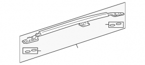 Рейлинги продольные 2шт Lexus GX470 03-07