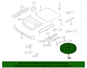 Пенопласт под инструмент BMW X5 F15 14-18
