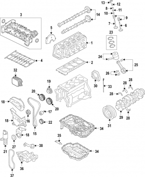 Клапан давления масла VW Jetta 13-18 USA 1.4T