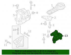 Подушка двигателя левая Mitsubishi Outlander 18-22 PHEV