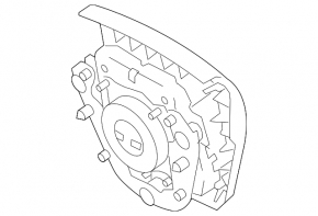 Airbag-ul de siguranță în volanul șoferului pentru Toyota Prius 30 10-15 negru