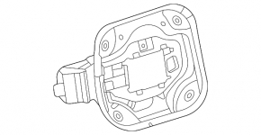 Корпус лючка бензобака Toyota Venza 21-24
