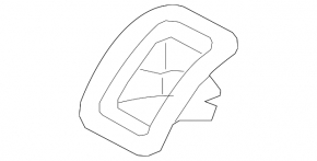Накладка Isofix заднего ряда Audi A3 8V 15-20 4d, 5d черная