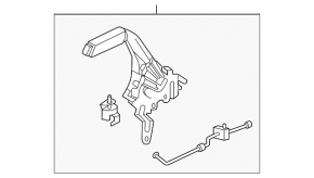 Рычаг стояночного тормоза Ford Ecosport 18-22 SES, Titanium