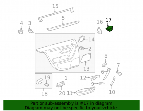 Кнопка блокировки двери передняя правая VW CC 08-17 черная