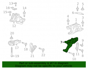 Кронштейн подушки двигателя правый Chevrolet Malibu 16-23 1.5T