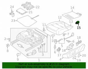 Quattro Front Seat-control Module VW Passat b8 16-19 USA