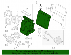 Печка в сборе BMW X1 F48 16-22