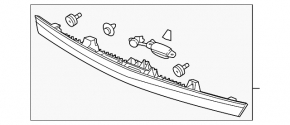 Молдинг двери багажника Acura MDX 14-20