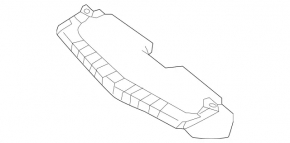 Дефлектор радиатора верхний Mercedes GL-class X166 13-16 AMG pkg, off road pkg