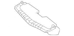 Дефлектор радиатора верхний Mercedes GL-class X166 13-16 AMG pkg, off road pkg