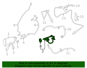 Клапан адсорбера паров топлива BMW 5 F10 13-16 3.0T N55