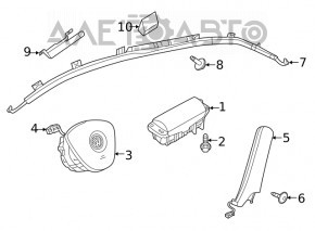 Проводка подушки безопасности VW Atlas 18-26