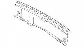 Накладка проема багажника Kia K5 21-24 черная