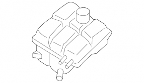 Rezervor de expansiune pentru răcire Mazda3 MPS 09-13 fără capac