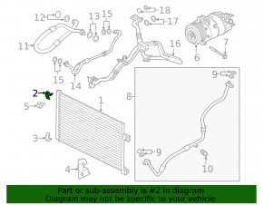 Suport radiator aer condiționat, stânga sus, Land Rover Range Rover Velar 18-23