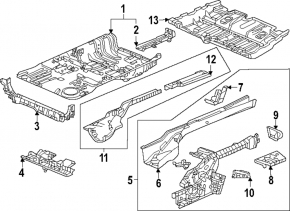 Корыто багажника Honda CRV 23-26