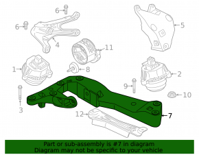 Опора КПП BMW X7 G07 19-20 N63, 19-22 3.0T