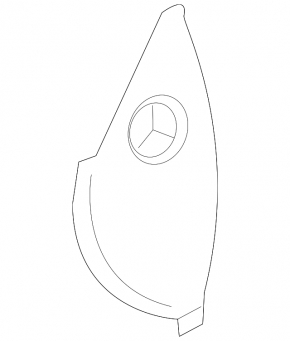 Capacul panoului frontal lateral dreapta Volvo XC90 16-22 negru