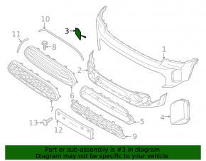 Capac cârlig remorcare bara față pentru Mini Cooper Countryman F60 21-24