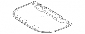 Izolarea capotei Toyota Camry v70 18- tichie