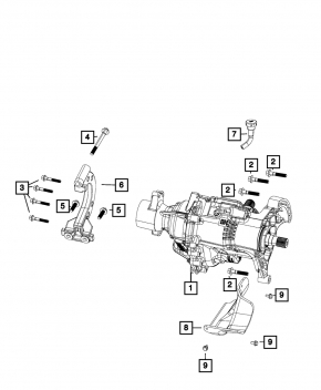 Передний редуктор раздатка Jeep Cherokee KL 14-18
