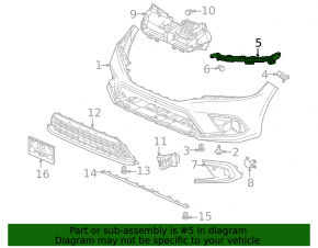 Крепление переднего бампера правое Honda Civic XI FE/FL 22-26