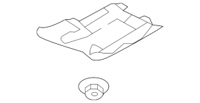 Protecția fundului față stânga Audi A4 B9 17- nouă originală